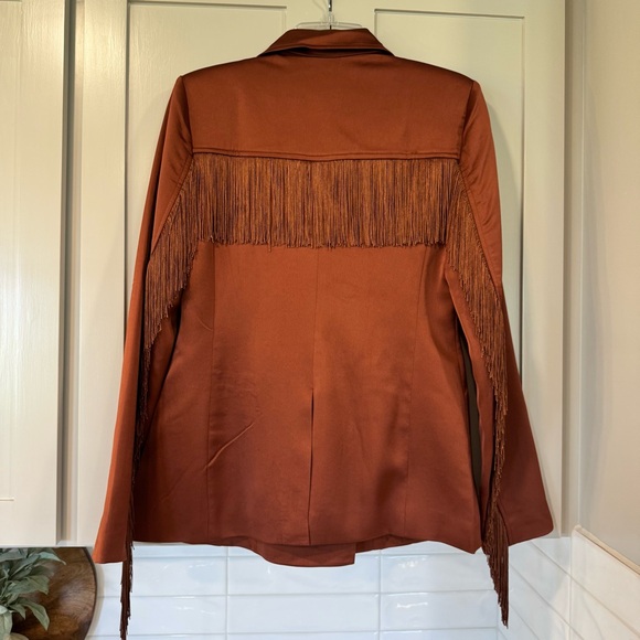 Fringe Double Breasted Blazer - Picture 4 of 9